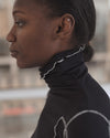 BASERANGE Turtleneck T-shirt Sweater TTOMT Collection Organic Cotton Portugal BAS-TTOMT-CR-AU25-MURANO NAVY (UNDYED) (TTOMT-RI-000)